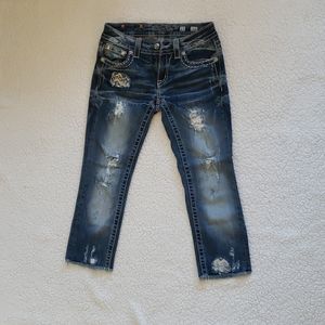 Miss Me distressed crop